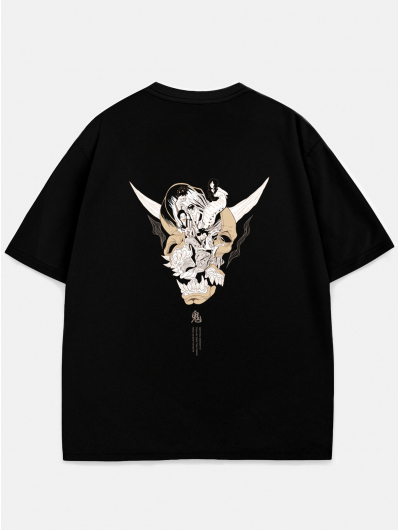 Футболка YOKAI оверсайз черный