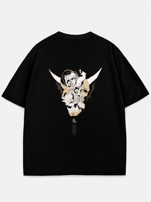 Футболка YOKAI оверсайз черный