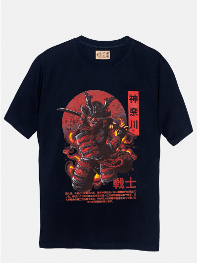 Футболка SAMURAI свободного кроя черный