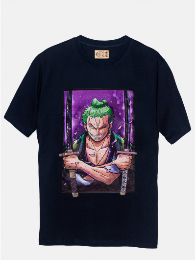 Футболка WANO ZORO свободного кроя черный