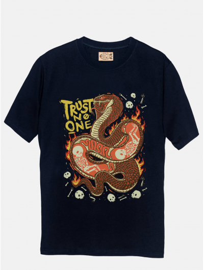 Футболка Trust No One свободного кроя черный