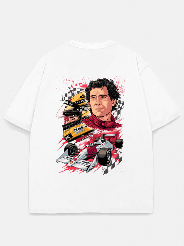 Футболка AYRTON SENNA оверсайз белый