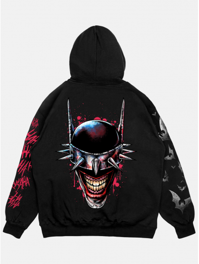 Худи BATMAN свободного кроя черный 