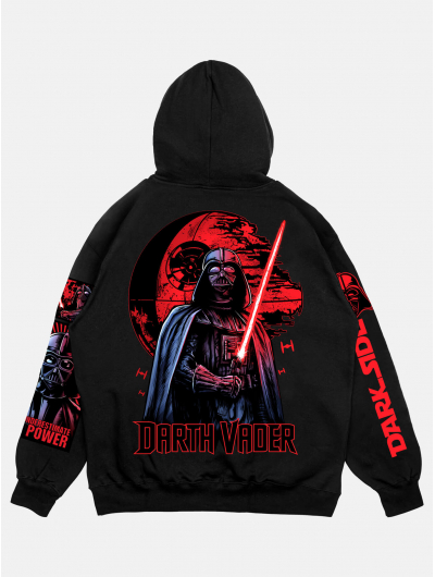 Худи DARTH VADER свободного кроя черный 