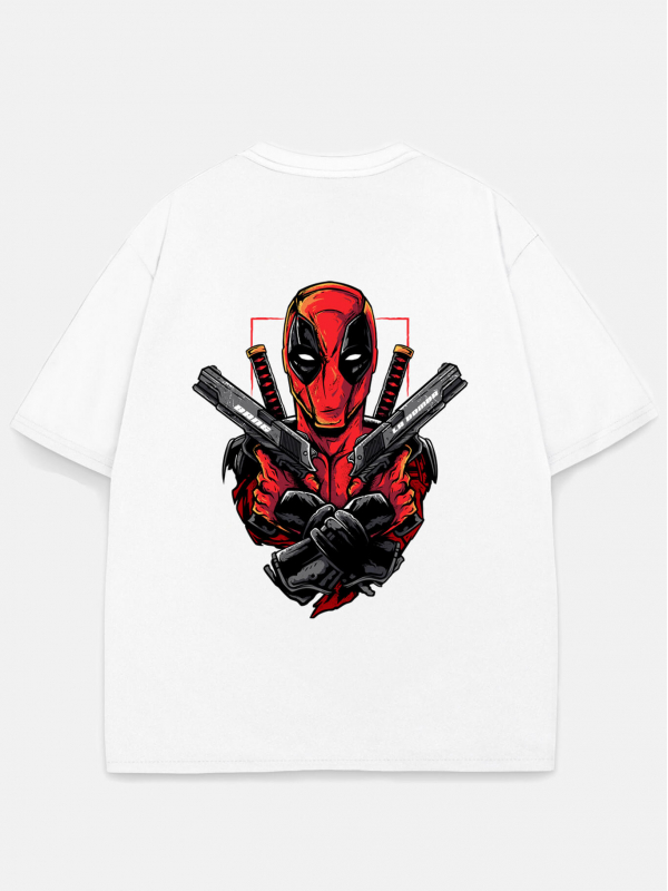 Футболка DEADPOOL оверсайз белый
