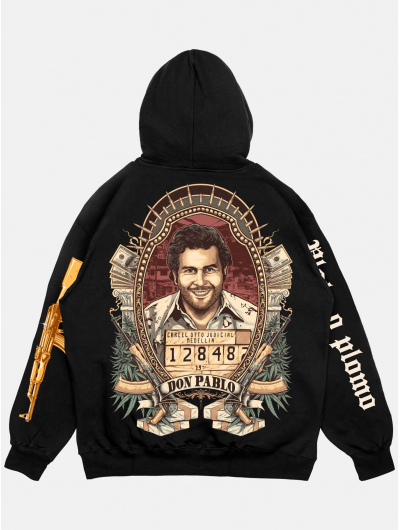 Худи DON PABLO свободного кроя черный 