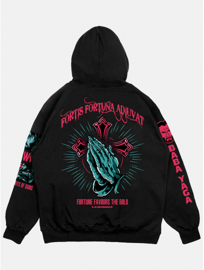 Худи JOHN WICK свободного кроя черный 