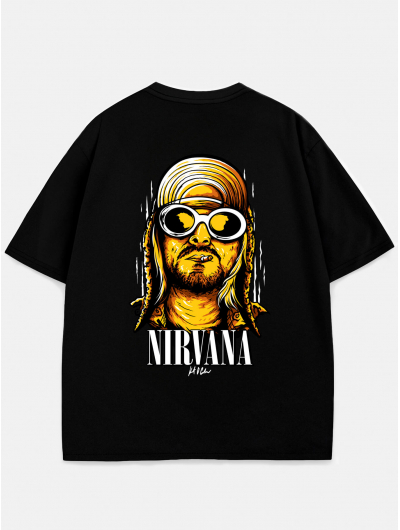 Футболка NIRVANA оверсайз черный